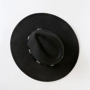 NWT • Lulu’s • Howdy There Black Concho Felt Hat